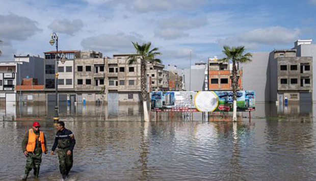 CHUVAS GERAM ALERTA MÁXIMO EM MARROCOS
