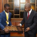 VICE-CAMPEÃO AFRICANO DE XADREZ EM JUNIORES RECEBIDO NO PALÁCIO PRESIDENCIAL