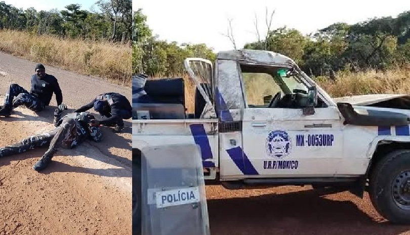 VIATURA DA URP CAPOTA E DEIXA EFECTIVOS DA POLÍCIA NACIONAL EM ESTADO GRAVE
